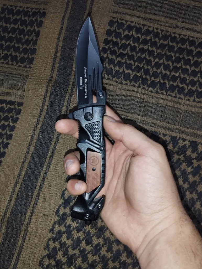 چاقوی سفری بوکر مدل Automat kalashnikov 14