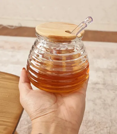 ظرف عسل خوری میس گلس مدل کندو