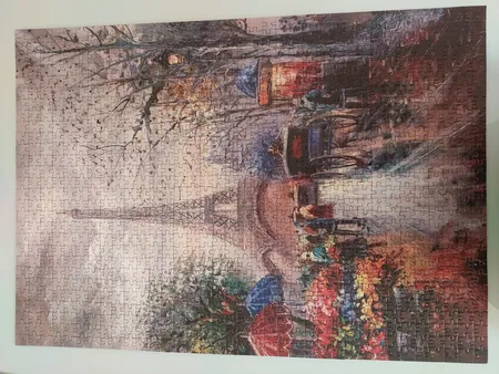 پازل 1000 تکه رونیز مدل بازار گل پاریس کد 7735