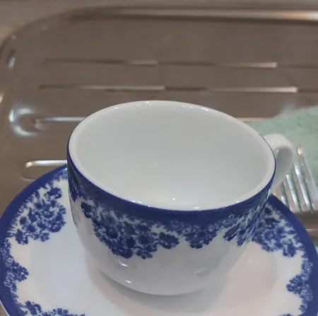 سرویس چای خوری 17 پارچه چینی زرین ایران سری ایتالیا اف مدل فلورانس درجه سه