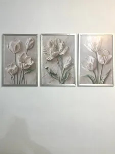 تجریه خرید تابلو مدل گل لاله مجموعه سه عددی
