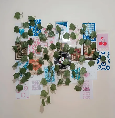 گل مصنوعی مدل ریسه برگ طرح انگور کد PAL-3030