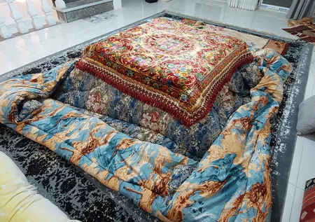 لحاف کرسی مدل یلدا سایز 400 × 400 سانتی‌متر