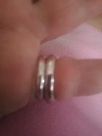 انگشتر نقره زنانه مدل حلقه وپشت حلقه AVN-R48 بسته 2 عددی