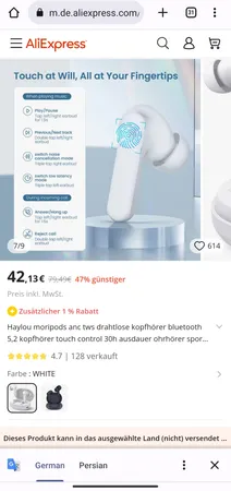 هدفون بلوتوثی هایلو مدل MoriPods ANC