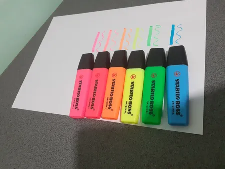 ماژیک علامت گذار استابیلو مدل STO-70-6 بسته مجموعه 6 عددی