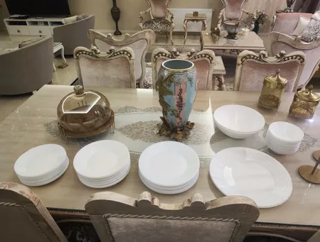 سرویس غذا خوری 26 پارچه گلدن اوپال مدل هارنا سفید