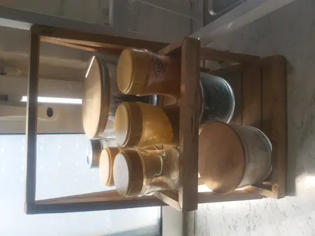 شلف رومیزی مدل دو طبقه چوبی کد 053