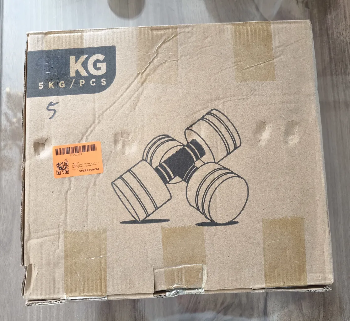 دمبل رکستون مدل متغیر وزن 0.5 تا 5 کیلوگرم بسته 2 عددی