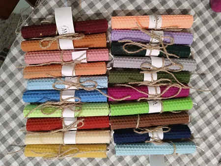 شمع مدل موم عسل مجموعه 20 عددی