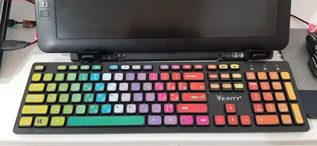 برچسب کیبورد طرح پالت کد 1 با حروف فارسی