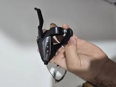 دسته دنده دوچرخه مدل کلاجدار خفاشی 8SP بسته 2 عددی