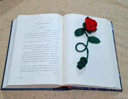 نشانگر کتاب طرح گل مدل NA07