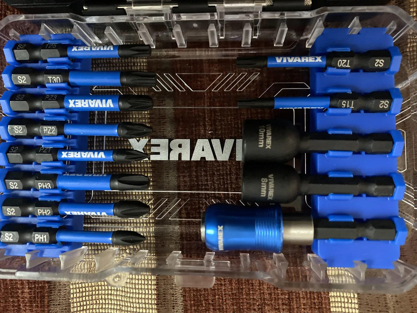 پیچ گوشتی و بیت و مته ویوارکس مدل VR1865-BS مجموعه 18 عددی