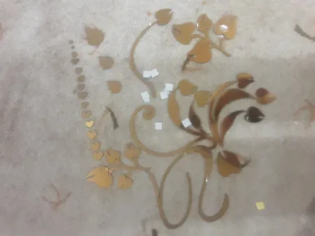 آینه دکوپدیده مدل Flower1001