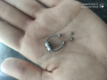 پیرسینگ مدل فیک بینی آهنربایی