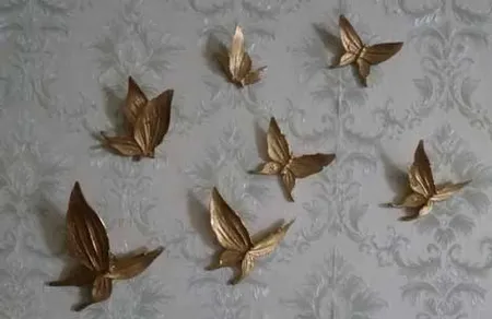 دیوارکوب لوتوس طرح پروانه کد P01 مجموعه 7 عددی