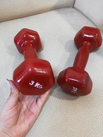 دمبل وزنه پویا مدل روکش دار وزن 3 کیلوگرم بسته 2 عددی