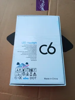 لامپ هدلایت خودرو مدل C6 H1 بسته دو عددی