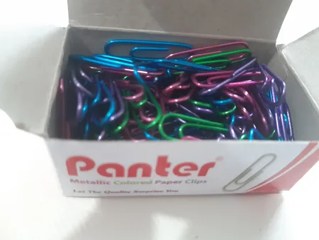 گیره کاغذ پنتر مدل متالیک سایز 28 میلی متر