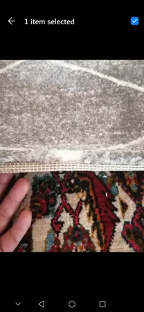 فرش ماشینی ساوین کد 4083 زمینه طوسی