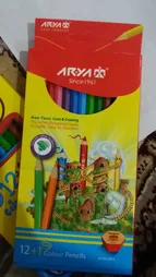 مداد رنگی 12 رنگ آریا کد 3016 بسته 2 عددی