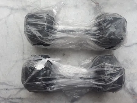 دمبل بدنسازی شش‌ضلعی 7.5 کیلوگرمی - دو عددی