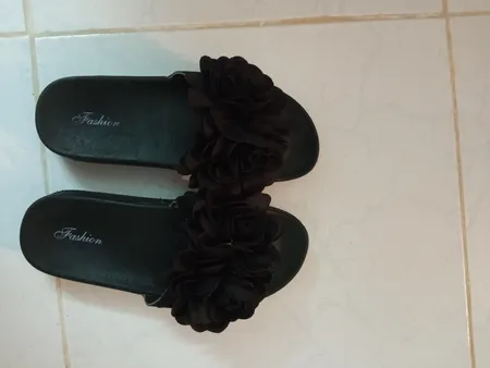 دمپایی زنانه نیکتا مدل L-030-Flower-Bl