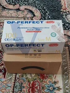 تجریه خرید دستکش وینیل اپی‌پرفکت مدل پریمیوم سایز مدیوم بسته 100 عددی