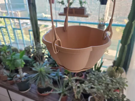 گلدان گل آذین مدل پلاستیکی آویز کد 315