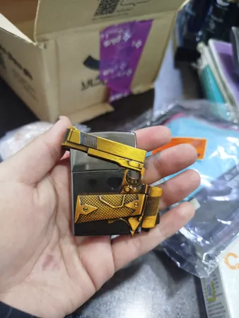 فندک طرح تفنگ برتا مدل تاشو کد DKD-703