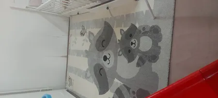 فرش ماشینی ساوین طرح اتاق کودک کد 4031 کرم