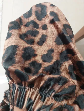 شلوار زنانه مدل مخمل پلنگی کد d4