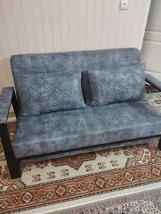 تجریه خرید مبل تختخواب شو 1 تکه 2 نفره اورنگ مدل زیرهم رو دسته فلزی