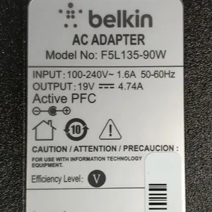 تجریه خرید شارژر لپ تاپ بلکین 90 ولت 4.74 آمپر مدل F5L135cw90W