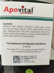 تجریه خرید ساشه منیزیم 400 آپوویتال بسته 30 عددی