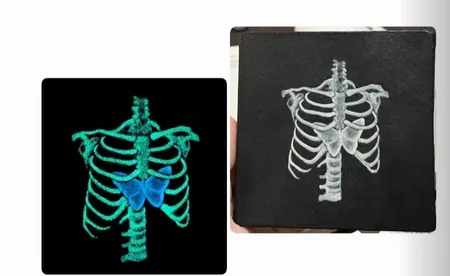 پودر رنگ شب تاب رزین اپوکسی مدل SH001 حجم 8 میلی‌لیتر