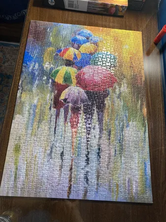 پازل 1000 تکه رونیز مدل چترهای رنگی کد 07781