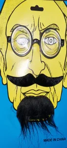 تجریه خرید ابزار ایفای نقش مدل ریش سیبیل و عینک شوخی