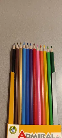 مداد رنگی 12 رنگ آدمیرال کد 761c بسته 6 عددی