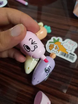 ماژیک علامت گذار طرح هویج مجموعه 6 عددی