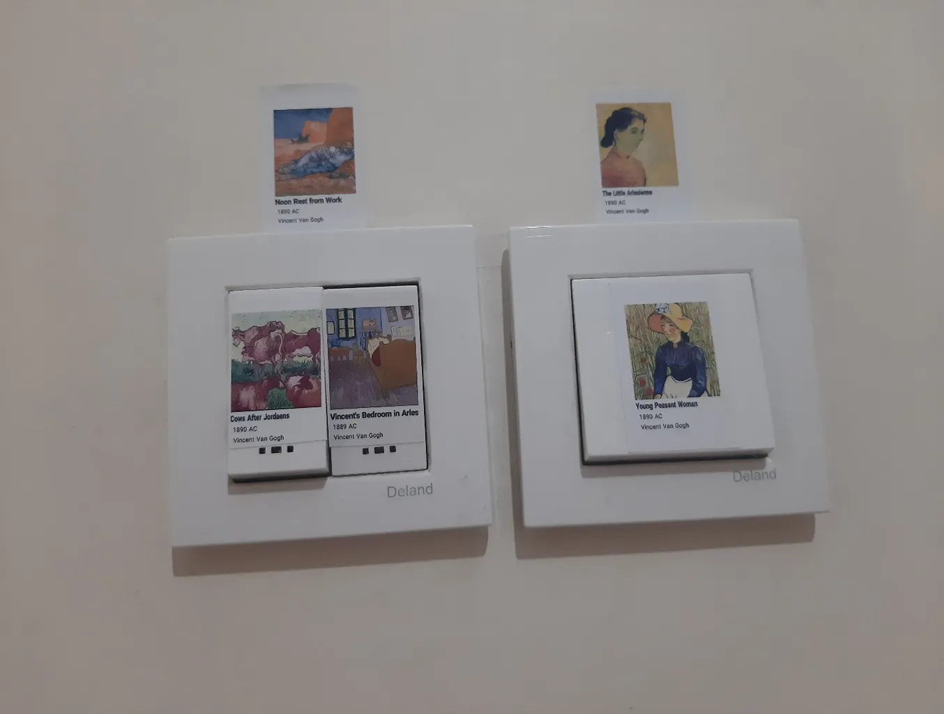 استیکر کالامیکس طرح وینسنت ونگوگ کد KM-VG2 مجموعه 32 عددی