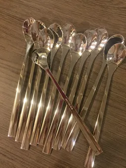 قاشق شربت خوری ناب استیل مدل Florence