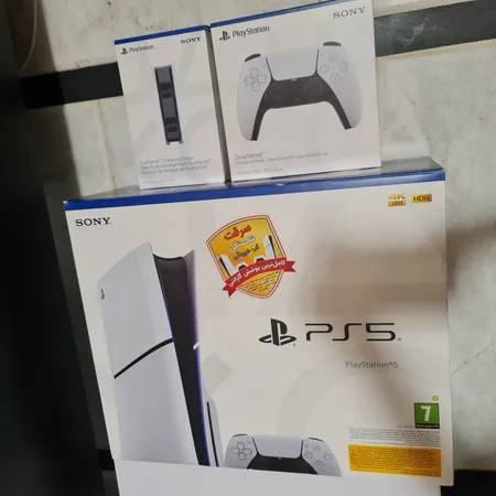 کنسول بازی سونی مدل PlayStation 5 Slim ظرفیت یک ترابایت ریجن 2016A اروپا به همراه دسته اضافی و پایه شارژر