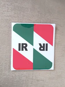تجریه خرید برچسب پلاک خودرو مستر راد طرح پرچم ایران مدل 1221بسته دوعددی