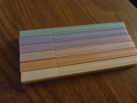 ماژیک علامت گذار مدل پاستلی مکعبی کد QJ-0924A بسته 6 عددی