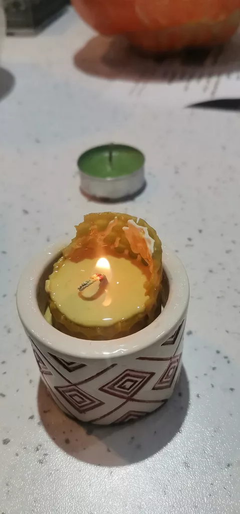 شمع مدل موم عسل مجموعه 14 عددی