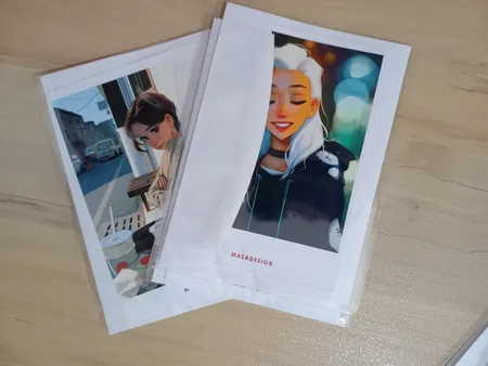 کارت پستال ماسا دیزاین طرح دختر مدل ZOD075