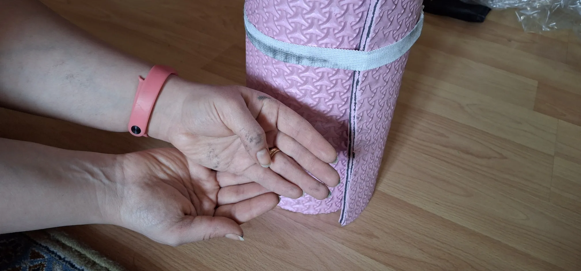 زیرانداز یوگا مدل کاوردار ابروبادی سایر 155x60x1 سانتی متر