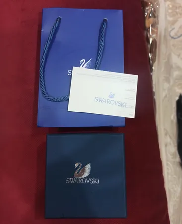 گردنبند زنانه سواروسکی مدل بال و قلب خاص کد 44512